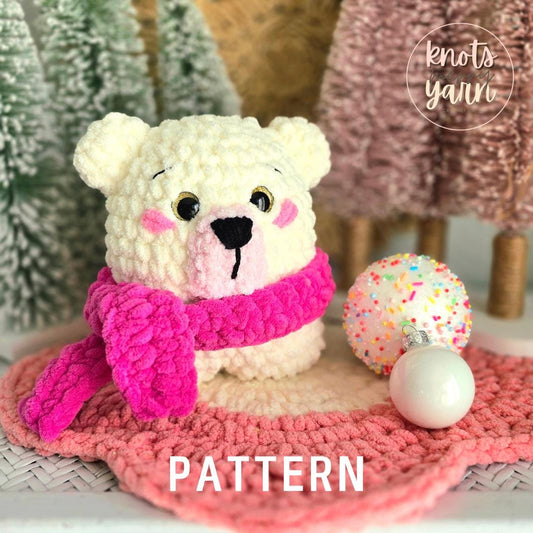 Bear Crochet Pattern, Amigurumi, Forest Animal, Little Bear, PDF Download, KnotsMerryYarn