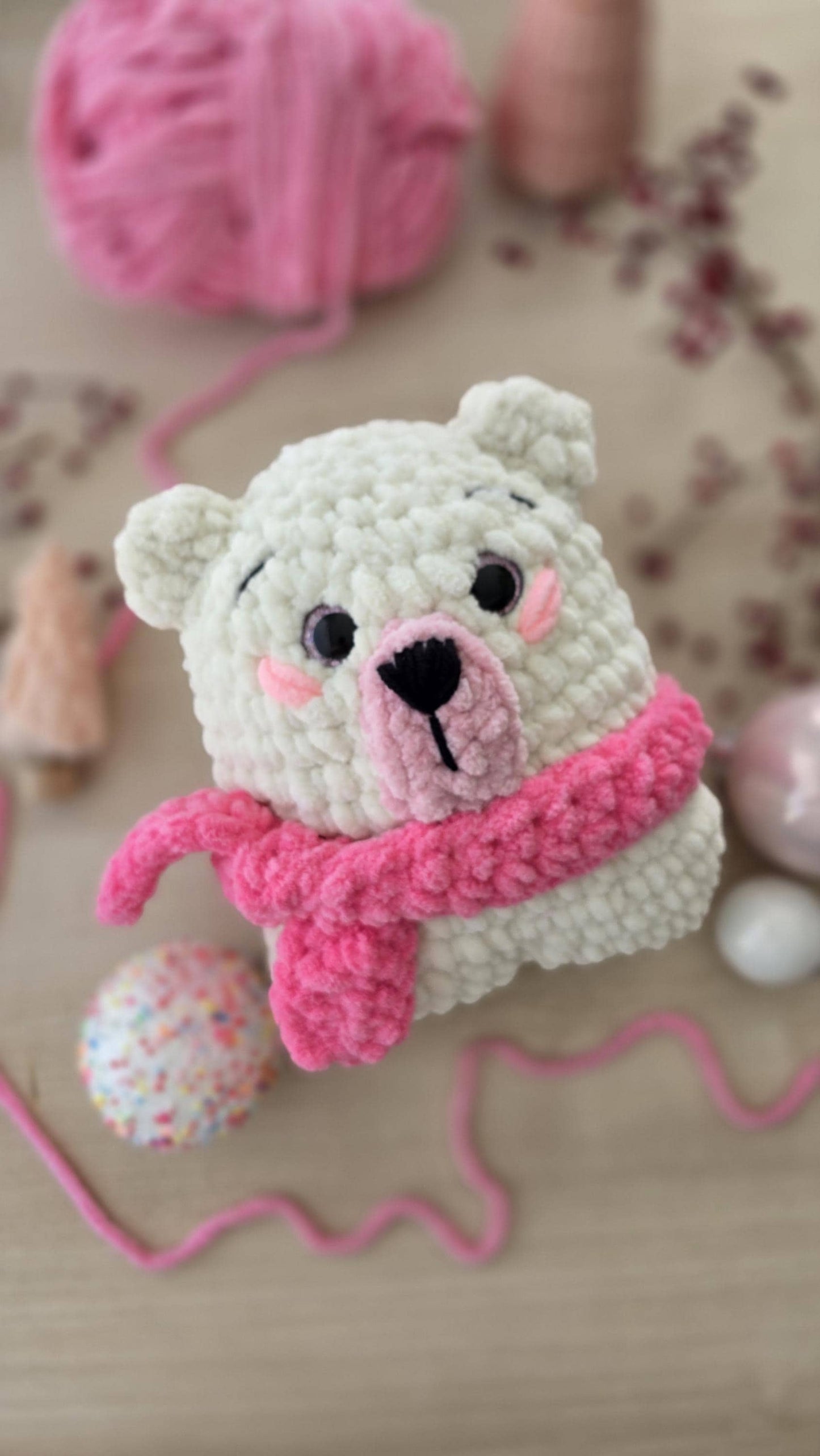 Bear Crochet Pattern, Amigurumi, Forest Animal, Little Bear, PDF Download, KnotsMerryYarn