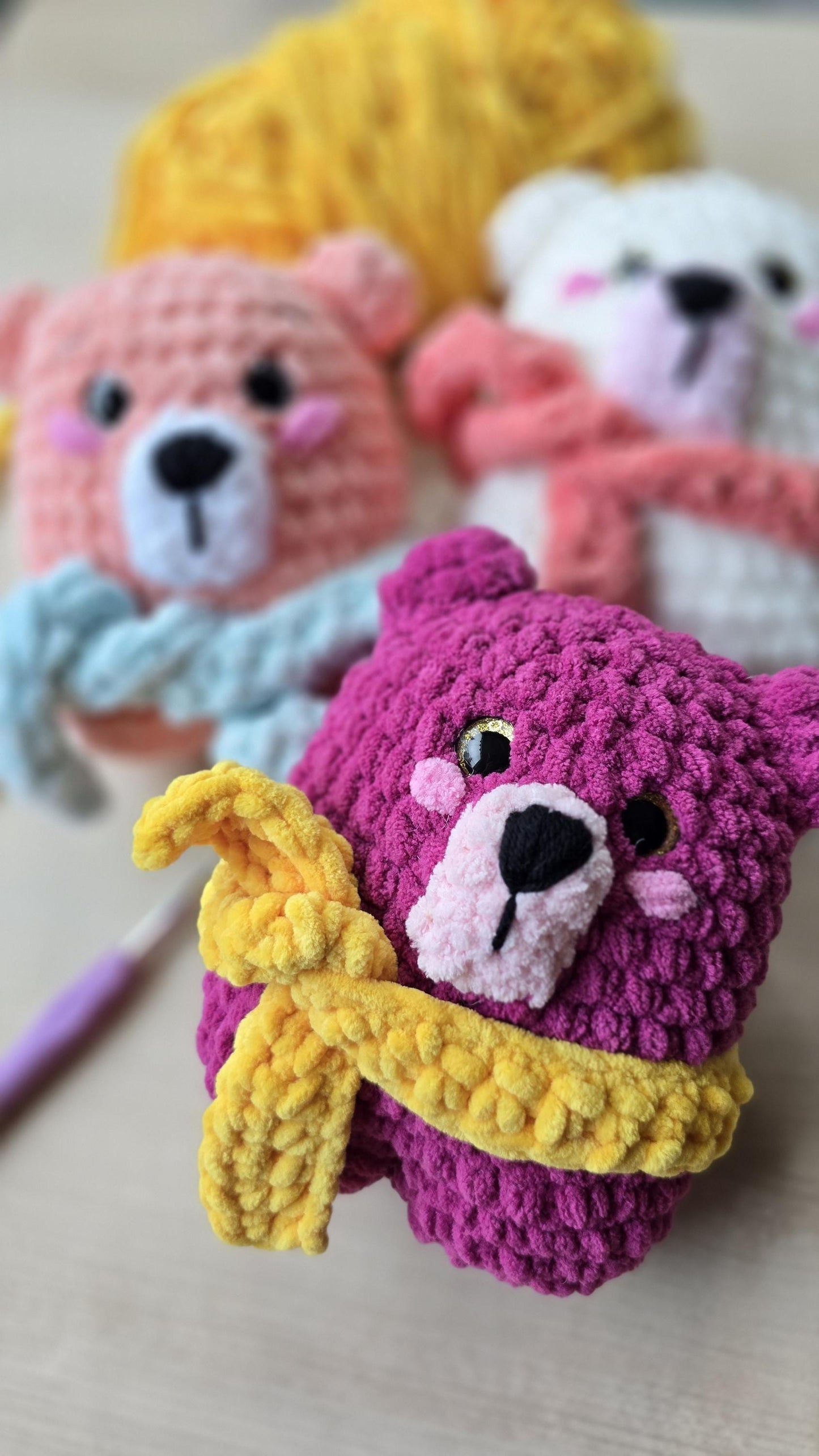 Bear Crochet Pattern, Amigurumi, Forest Animal, Little Bear, PDF Download, KnotsMerryYarn