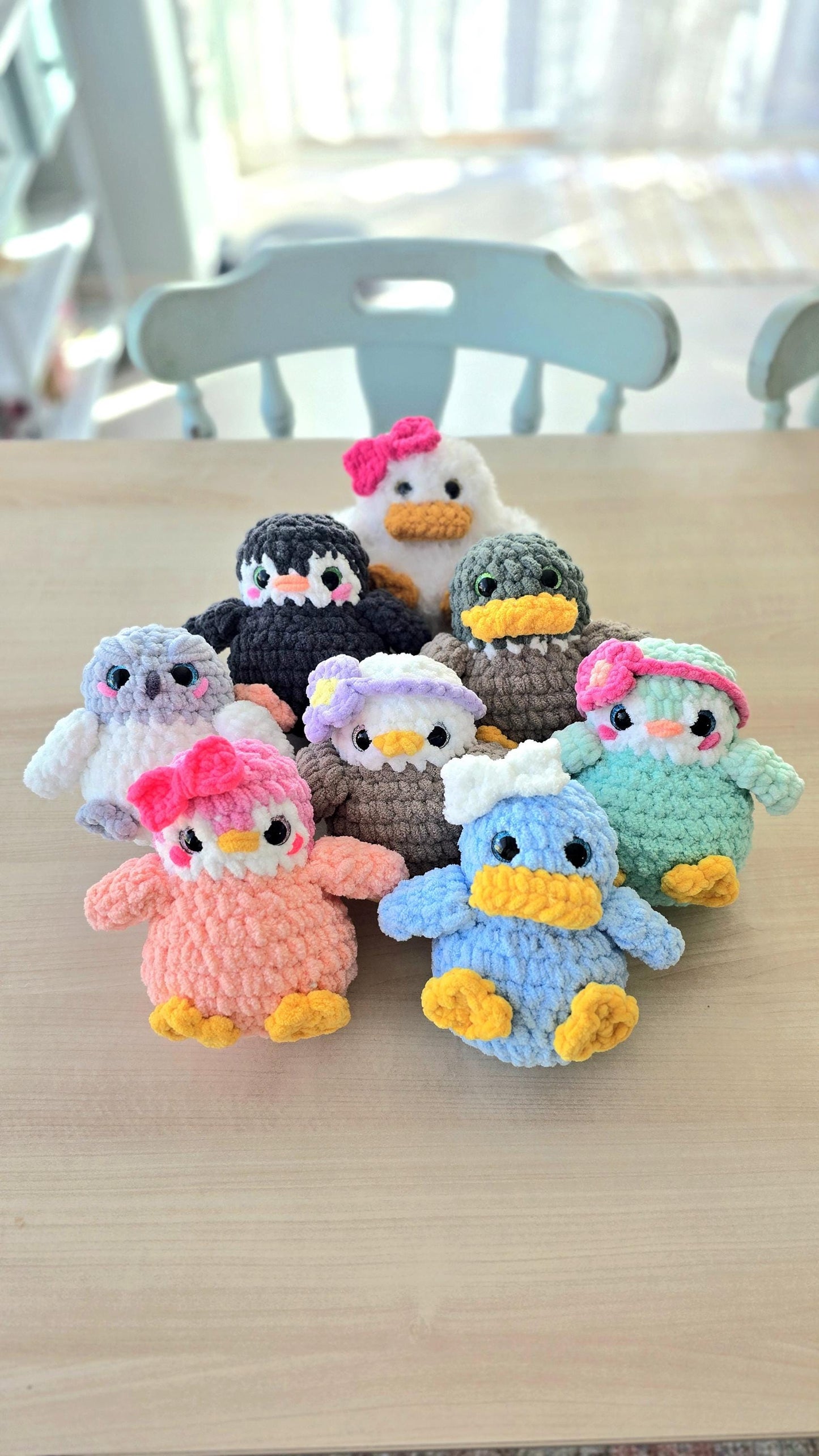Bird Crochet Pattern Bundle, Penguin Duck Owl Eagle, Amigurumi PDF Download, Farm & Woodland Animal Plush Set, Tiny Flock Collection