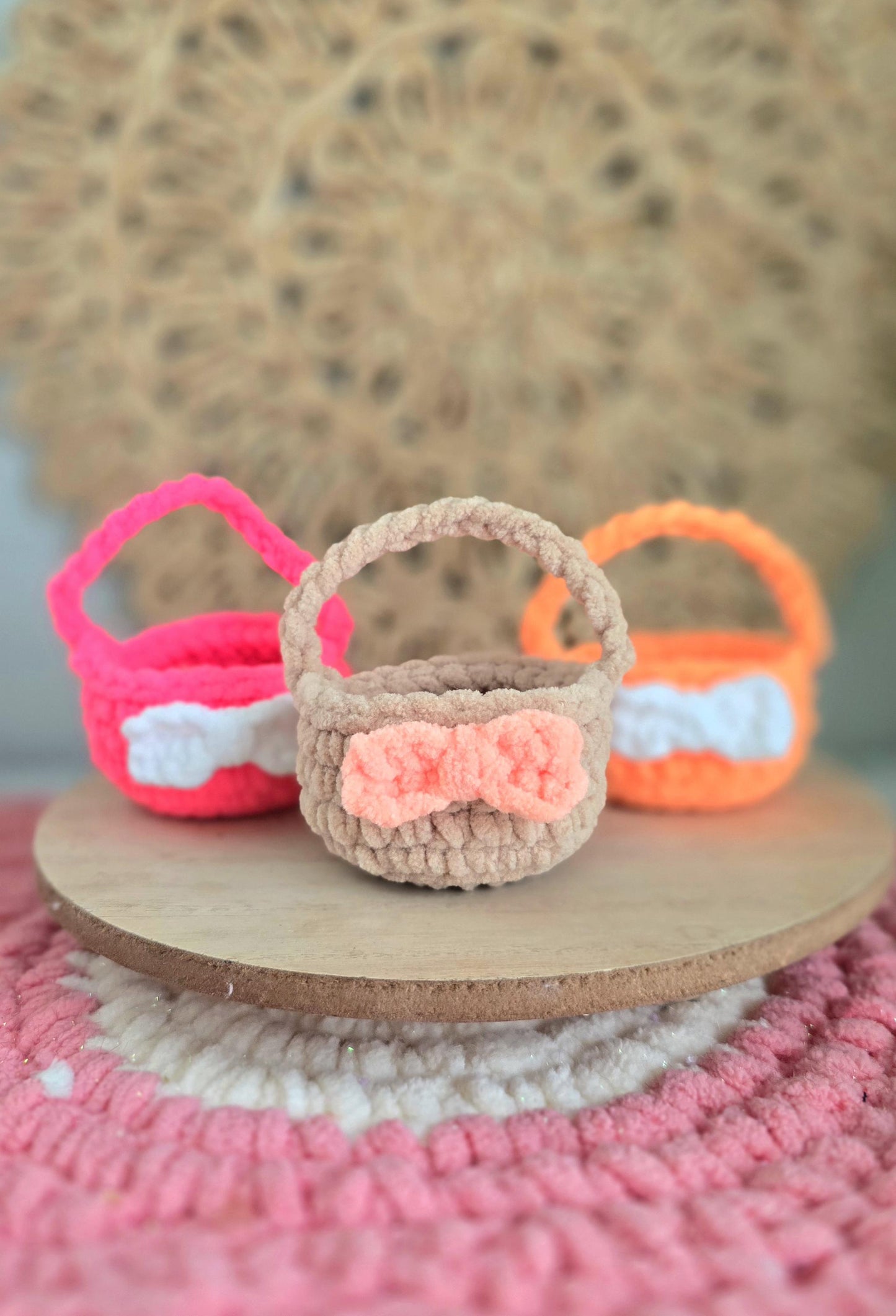 Crochet Easter Basket – Mini, Quick & Easy No-Sew Pattern, Beginner-friendly