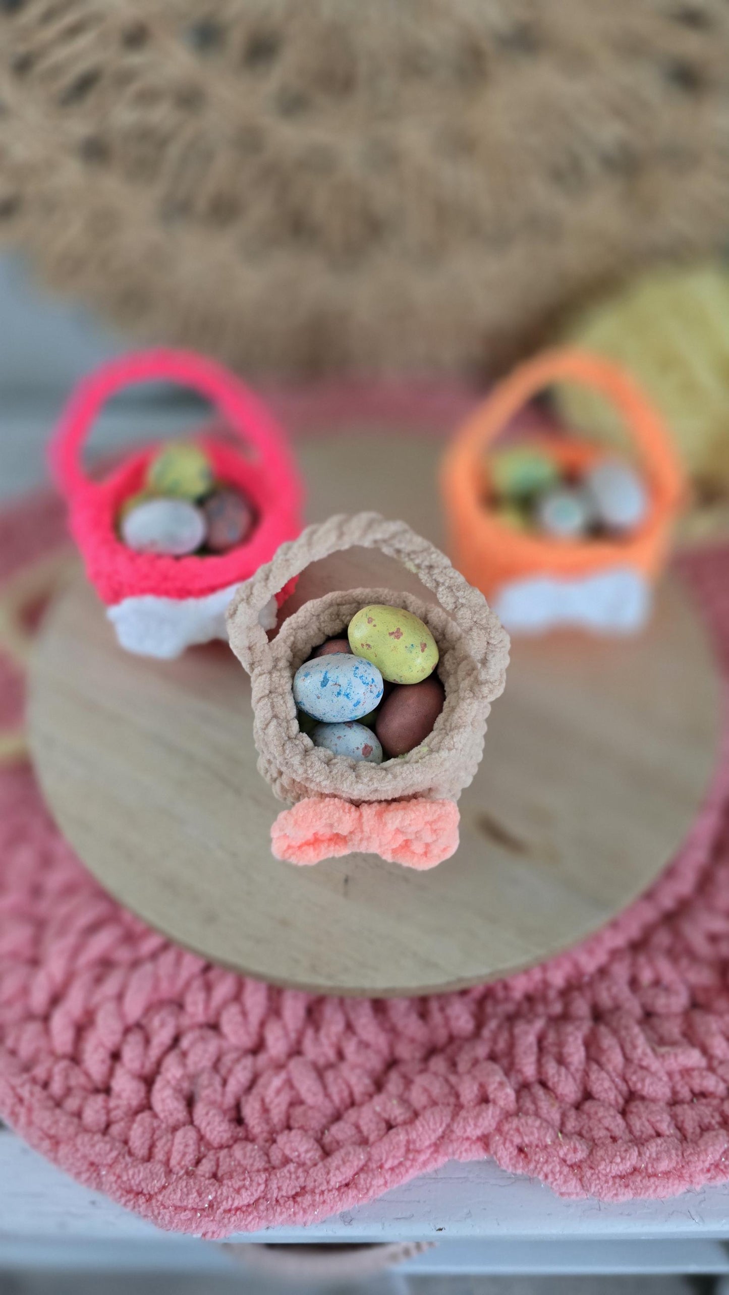 Crochet Easter Basket – Mini, Quick & Easy No-Sew Pattern, Beginner-friendly