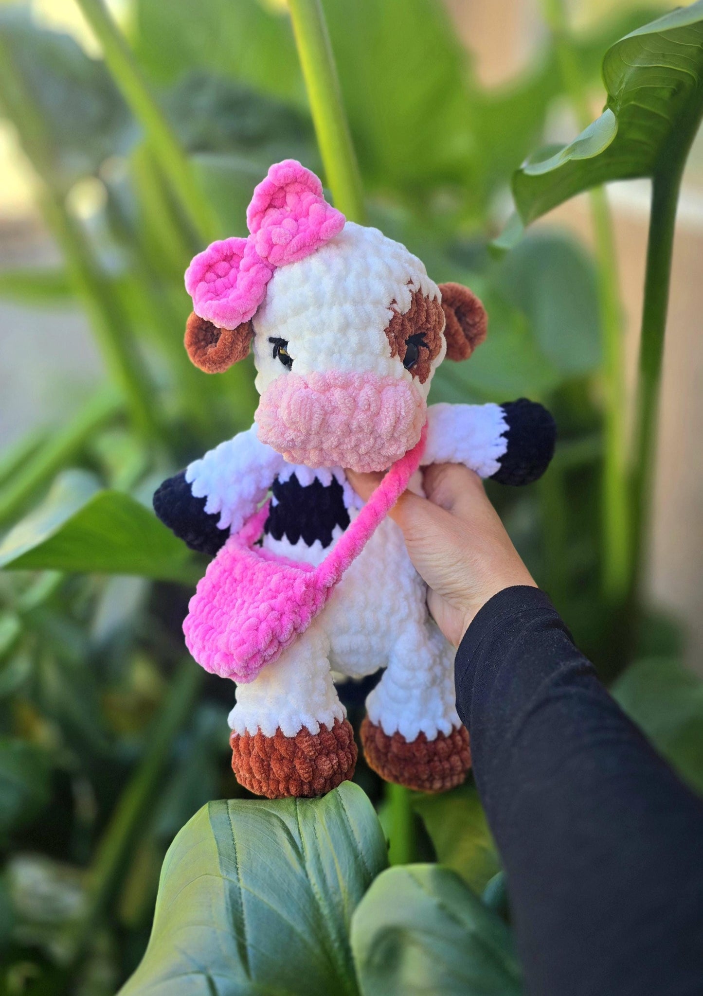 Cow Crochet Pattern No Sew, Highland Cow Amigurumi Pattern, Baby Cow Lovey Snuggler, Beginner Plushie Crochet Pattern PDF, Tess the Cow