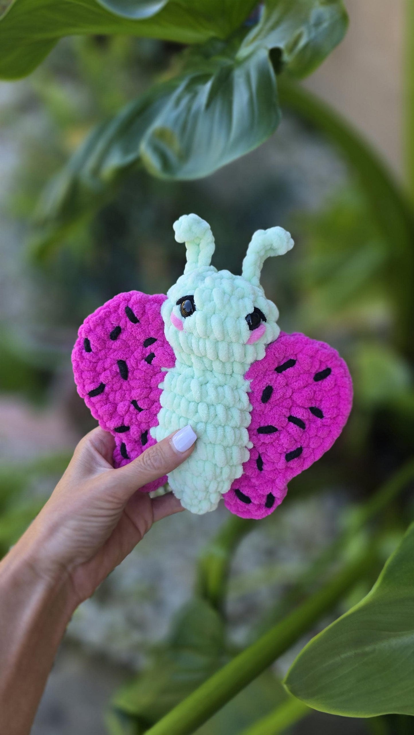 Butterfly Crochet Pattern, Butterfly Amigurumi, No Sew, Fruit Mod Included, Brite Butterfly
