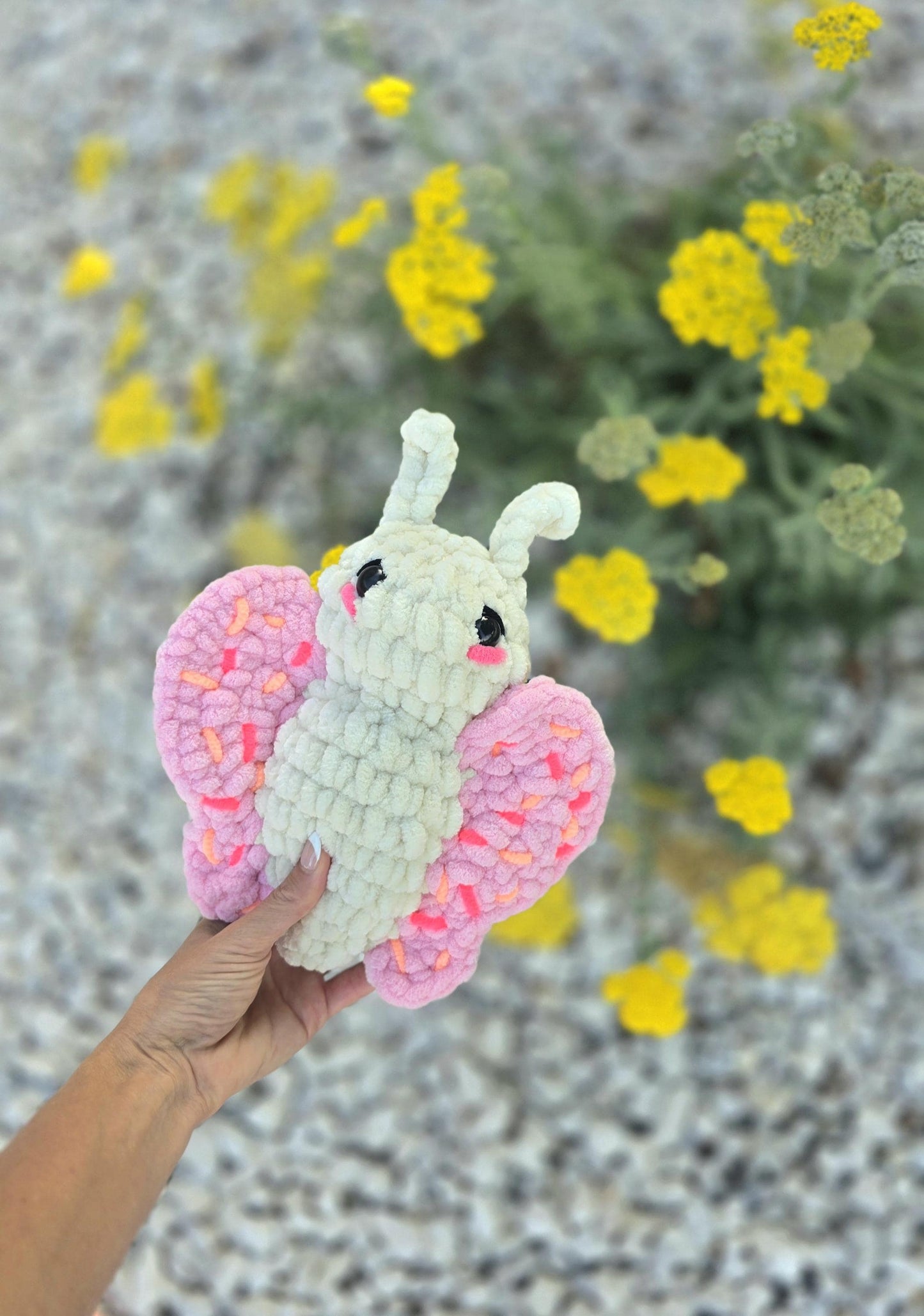 Butterfly Crochet Pattern, Butterfly Amigurumi, No Sew, Fruit Mod Included, Brite Butterfly