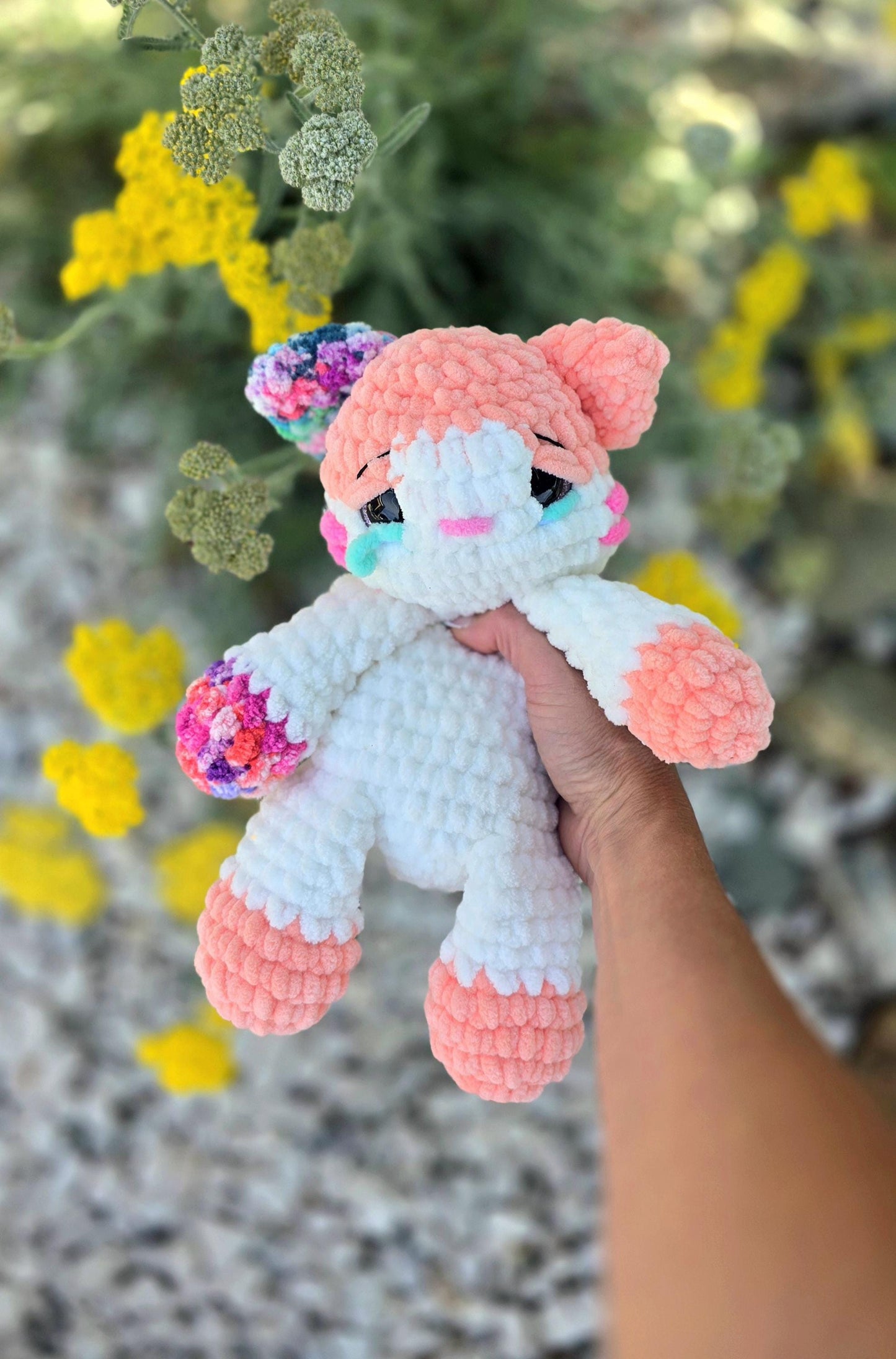 Crochet Cat Pattern | Low Sew | Amigurumi Cat Pattern | Snuggler Crochet Plush | Stuffie | Easy Crochet Animal Pattern | Sad Kitty
