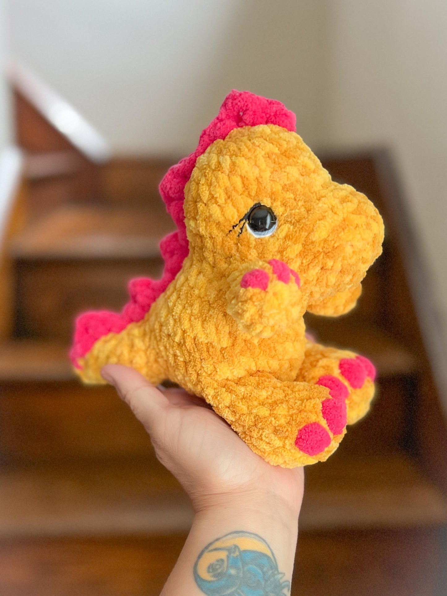 Low-Sew Dinosaur Crochet Pattern: Triceratops and Stegosaurus, Amigurumi, Plushie, Baby Dinosaur, Dino Babies
